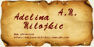 Adelina Milojkić vizit kartica